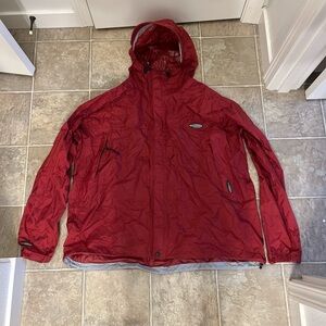 Men's Red Hooded Jacket
